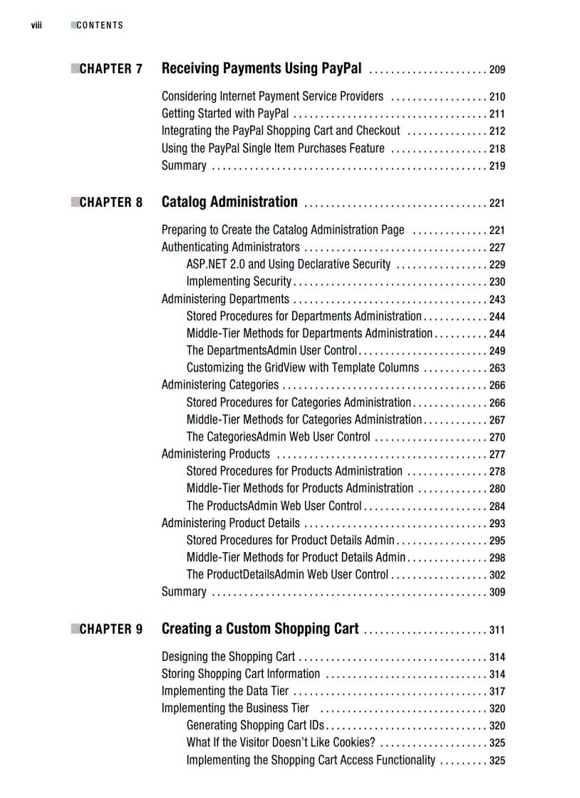 image for page Beginning ASP NET 2 0 E Commerce in C 2005 From Novice to Professional