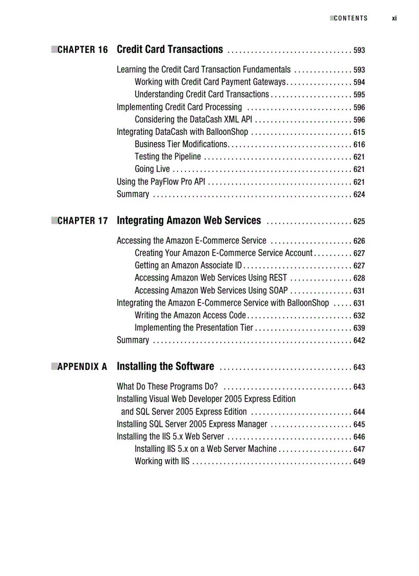image for page Beginning ASP NET 2 0 E Commerce in C 2005 From Novice to Professional