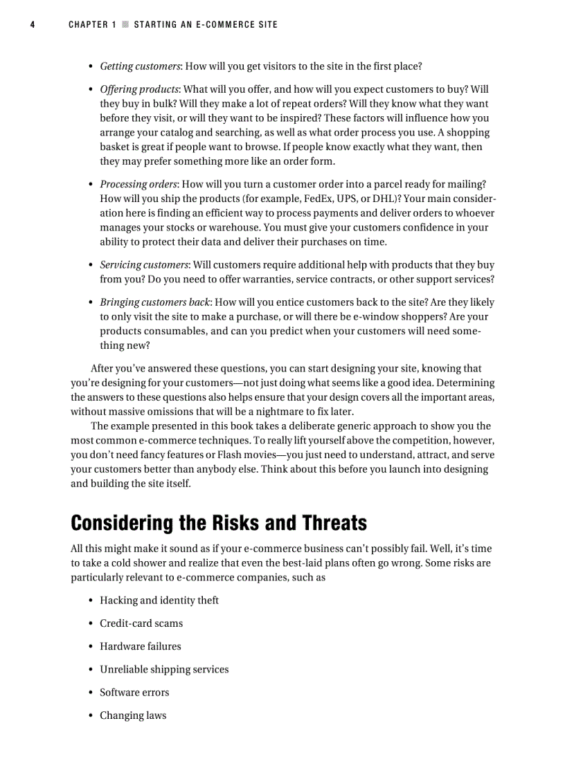 image for page Beginning ASP NET 2 0 E Commerce in C 2005 From Novice to Professional