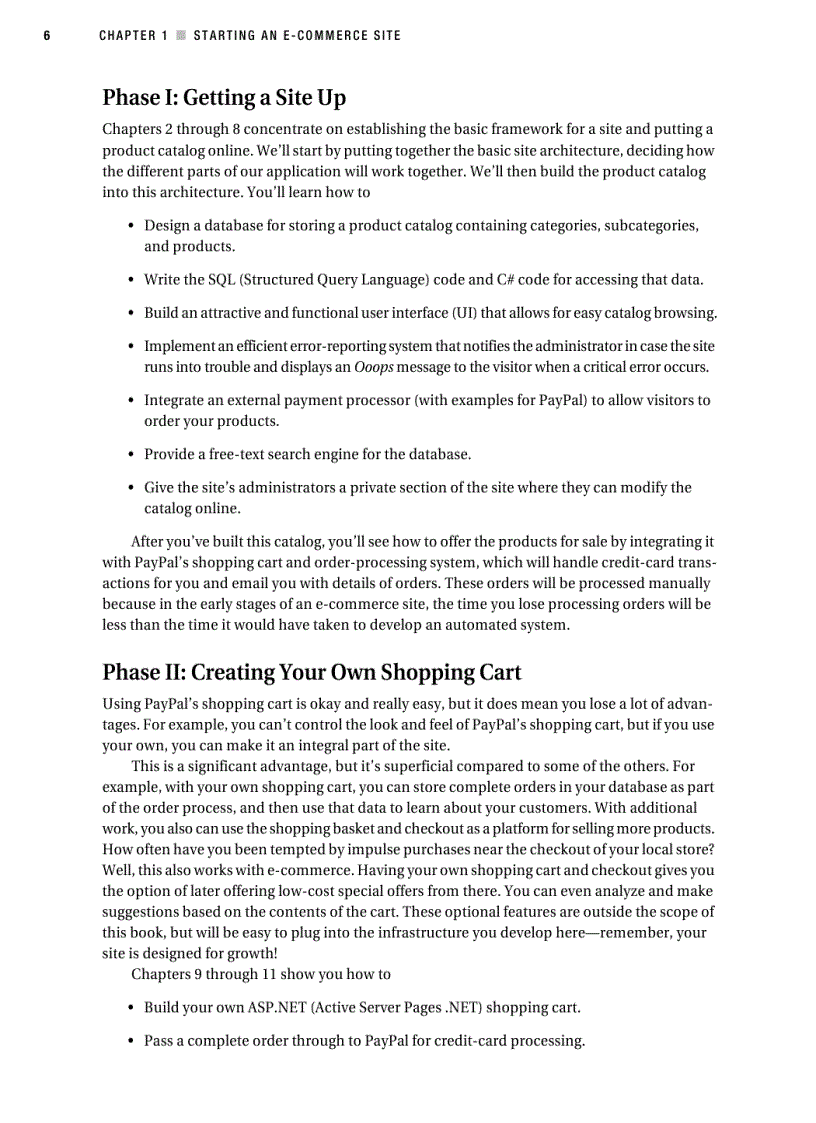 image for page Beginning ASP NET 2 0 E Commerce in C 2005 From Novice to Professional