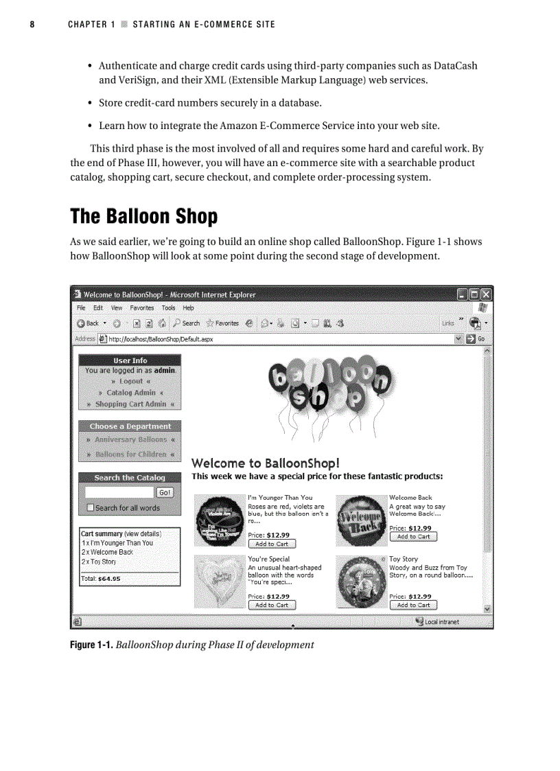 image for page Beginning ASP NET 2 0 E Commerce in C 2005 From Novice to Professional