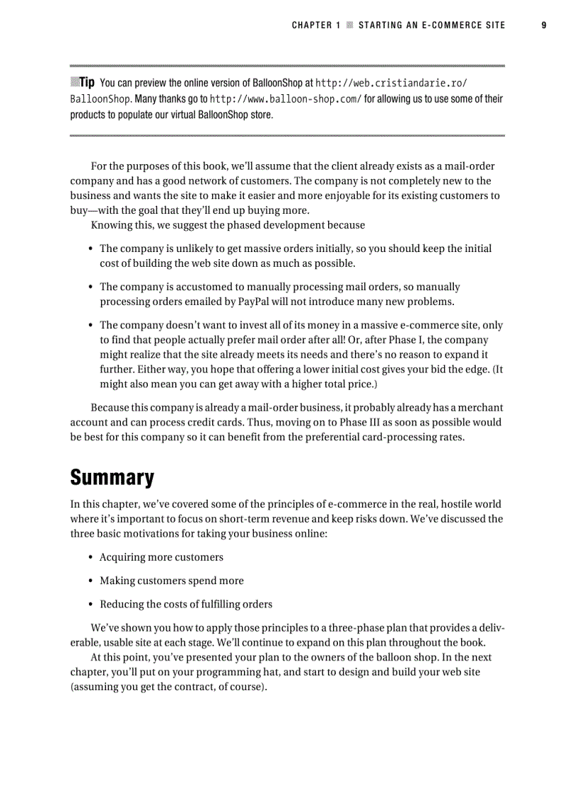 image for page Beginning ASP NET 2 0 E Commerce in C 2005 From Novice to Professional