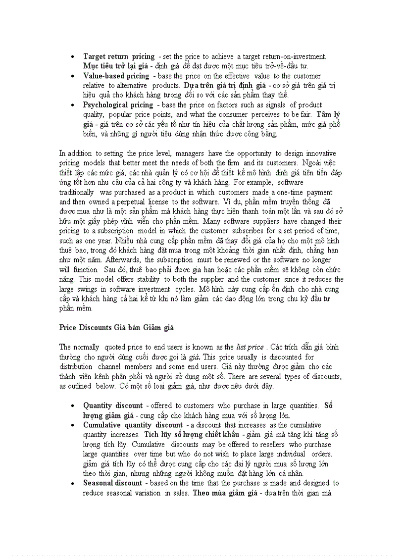 image for page Chiến lược giá 2