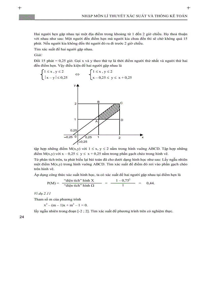 image for page Nhập môn LÍ THUYẾT XÁC SUẤT VÀ THỐNG KÊ TOÁN