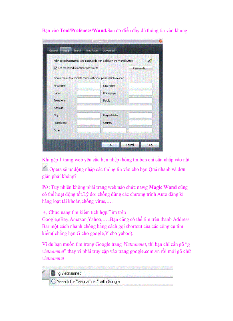 image for page Giáo trình tin học Opera Hướng dẫn sử dụng và các thủ thuật