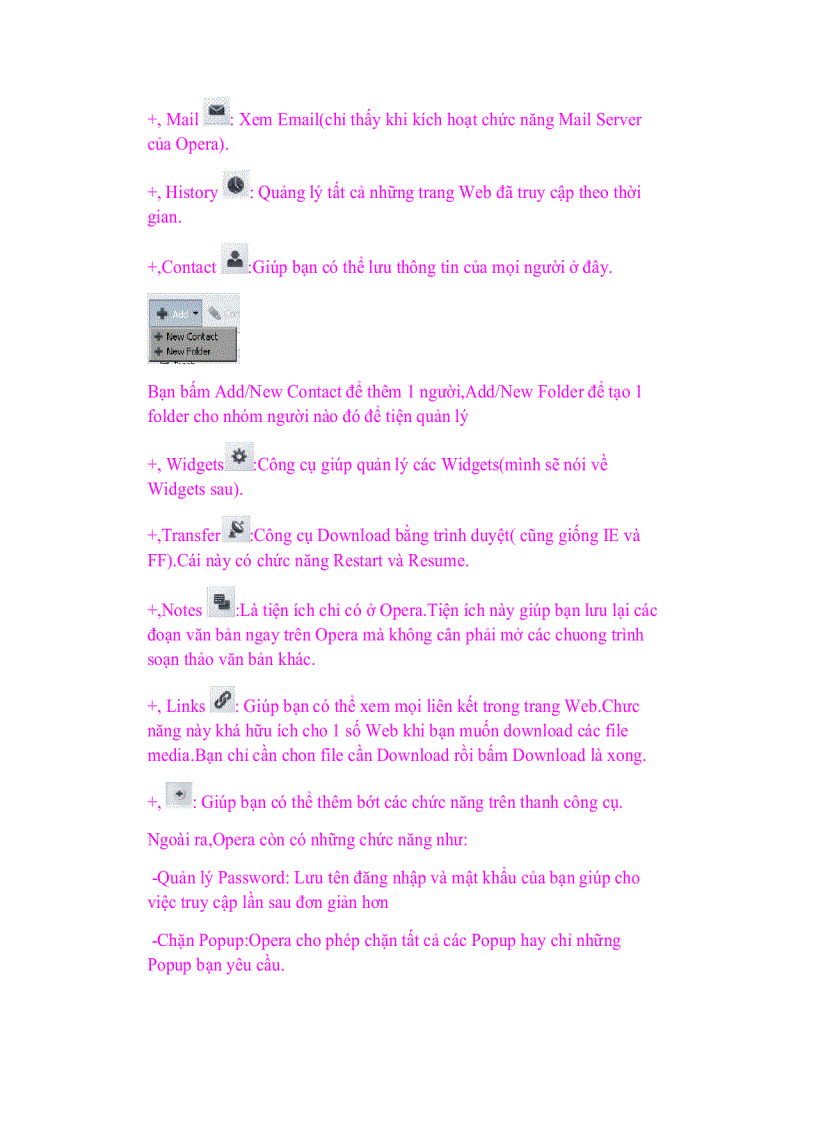 image for page Giáo trình tin học Opera Hướng dẫn sử dụng và các thủ thuật