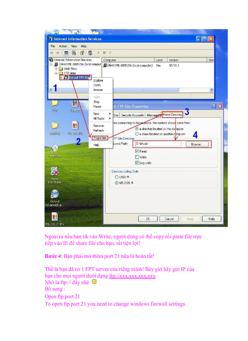 image for page Tạo ftp server