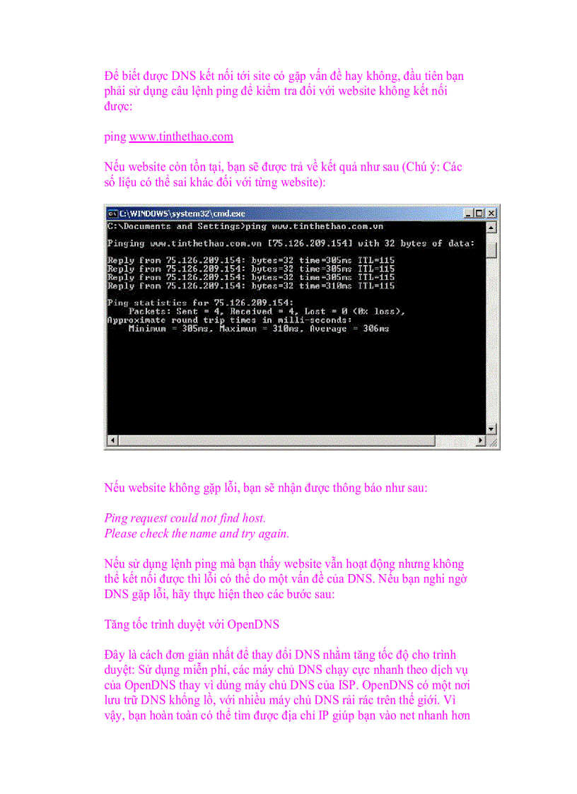 image for page Giáo trình tin học Thay đổi cách sử dụng DNS để có thể lướt web nhanh hơn