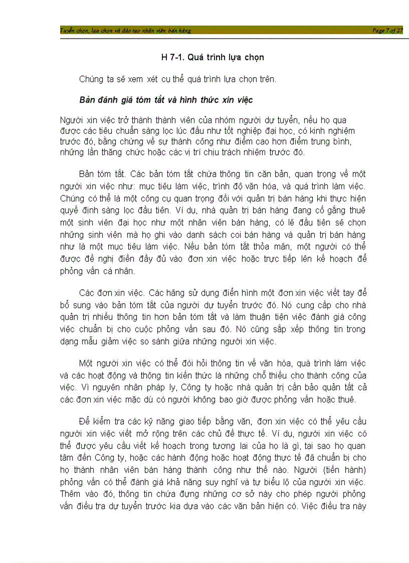 image for page Tuyển dụng lựa chọn và đào tạo nhân viên bán hàng