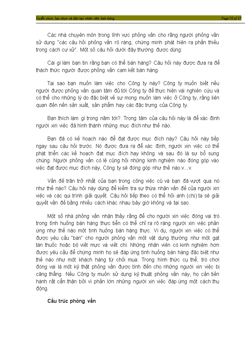 image for page Tuyển dụng lựa chọn và đào tạo nhân viên bán hàng