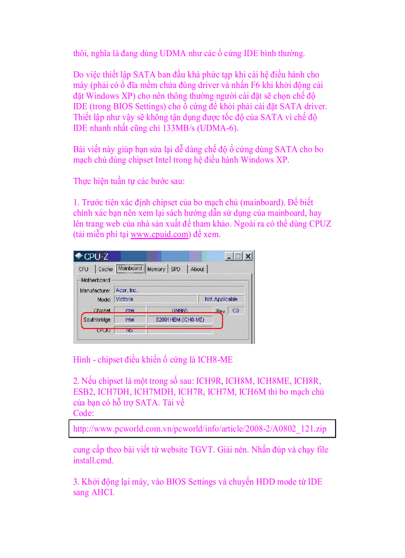 image for page Giáo trình tin học Tối ưu hoá bộ vi xử lí lõi kép cho Windows XP