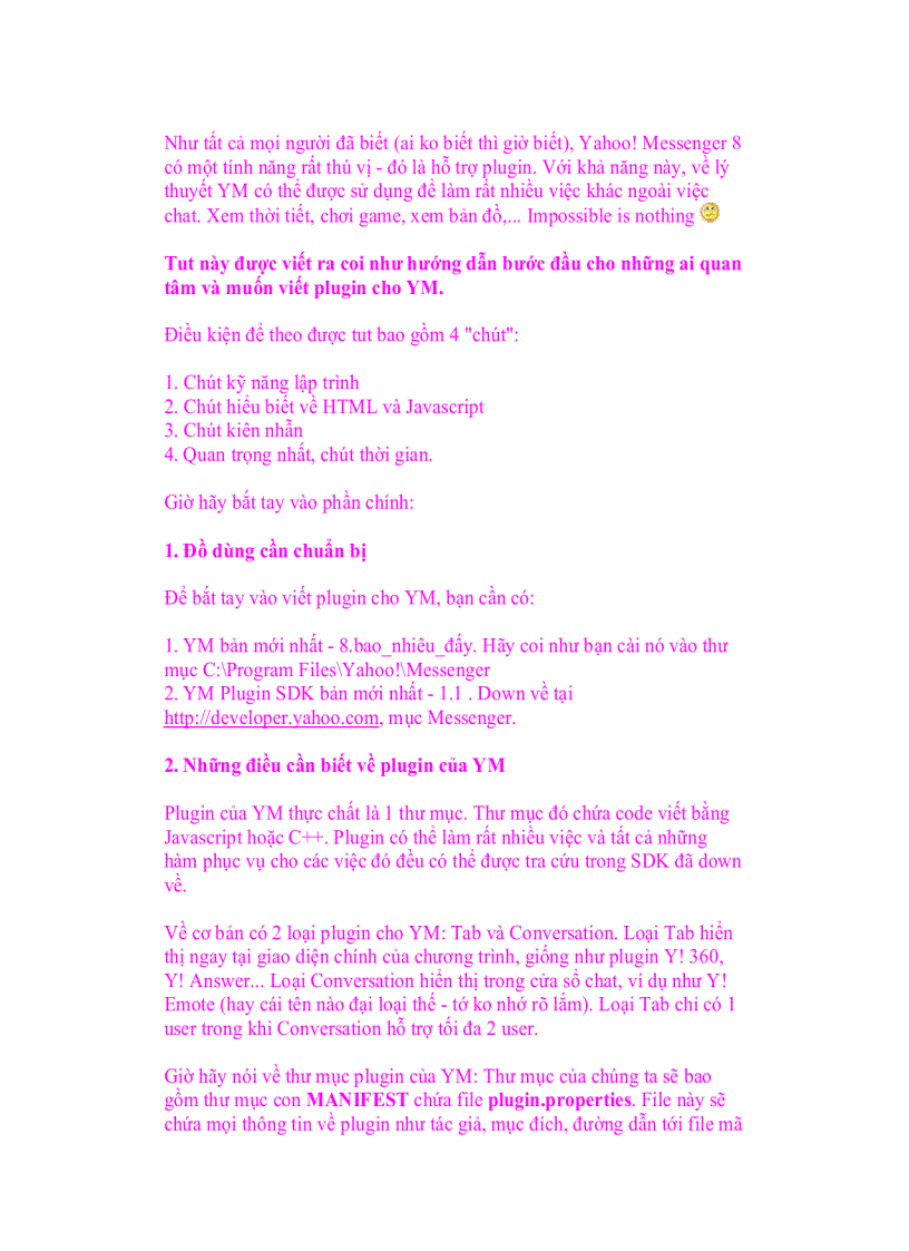 image for page Viết Plugin cho Yahoo Messenger 8