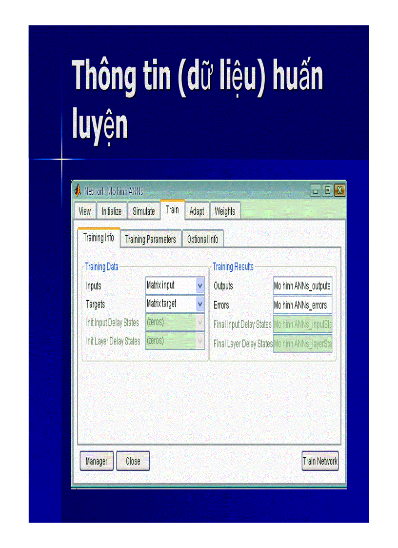 image for page Sử dụng matlab neural toolbox