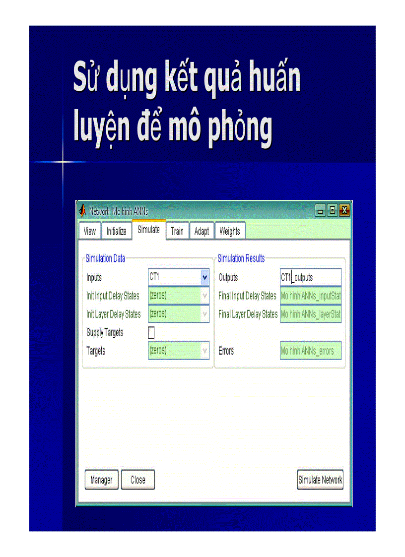 image for page Sử dụng matlab neural toolbox