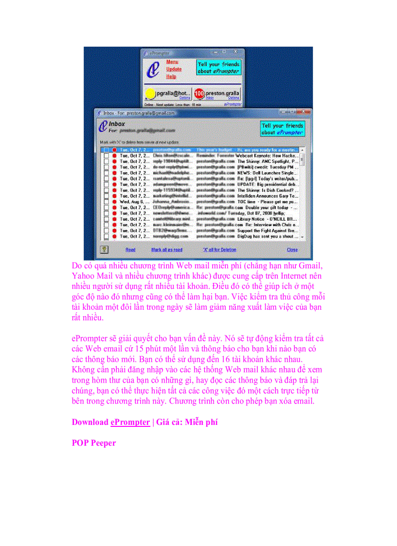 image for page Giáo trình tin học 16 công cụ trợ giúp cho E Mail và IM