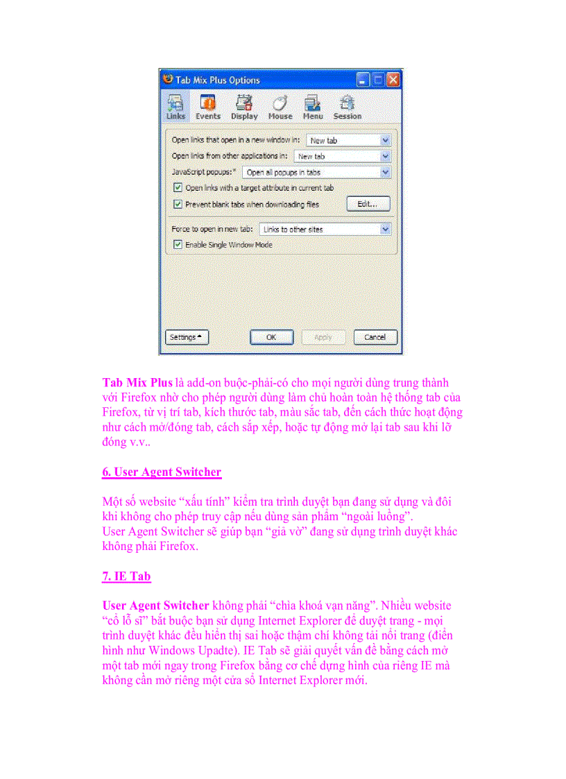 image for page Giáo trình tin học 20 Add On cần thiết cho Firefox của bạn