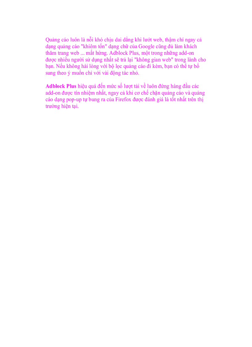 image for page Giáo trình tin học 20 Add On cần thiết cho Firefox của bạn