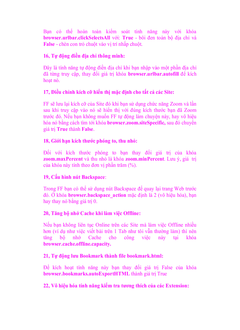 image for page Giáo trình tin học 28 thủ thuật giúp bạn Config Firefox theo ý mình