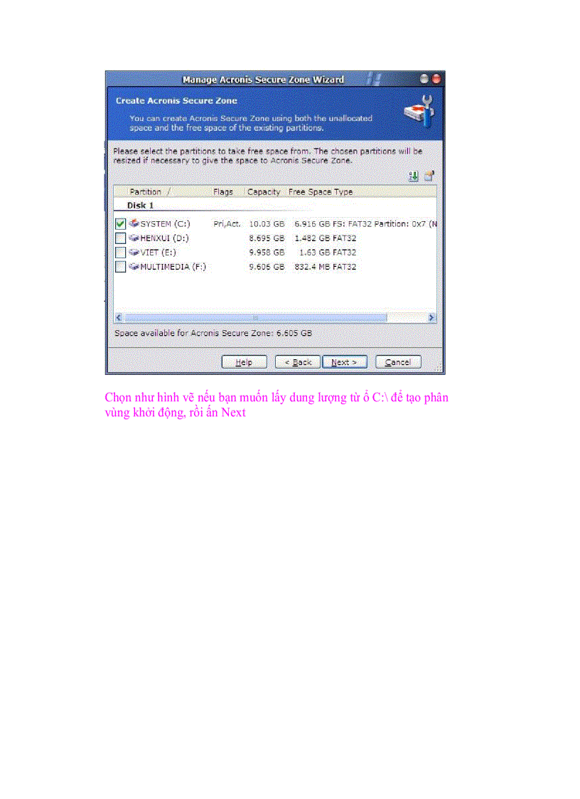 image for page Giáo trình tin học Sao lưu khôi phục và với True Image