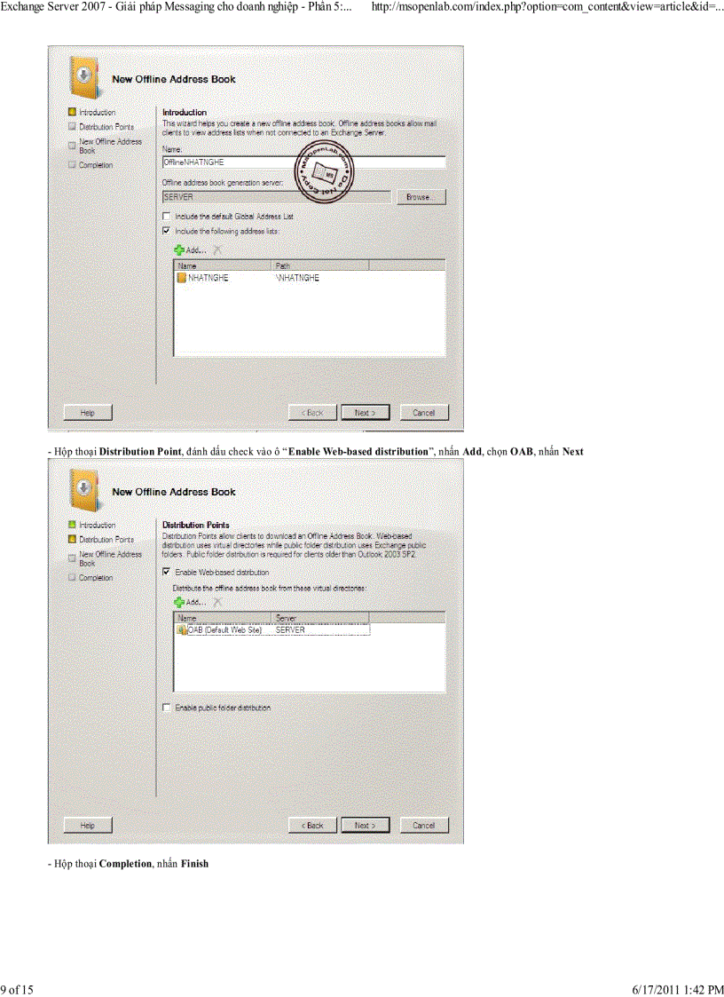 image for page Exchange Server 2007 Giải pháp Messaging cho doanh nghiệp Phần 5 Quản lý thông tin với Exchange Address List