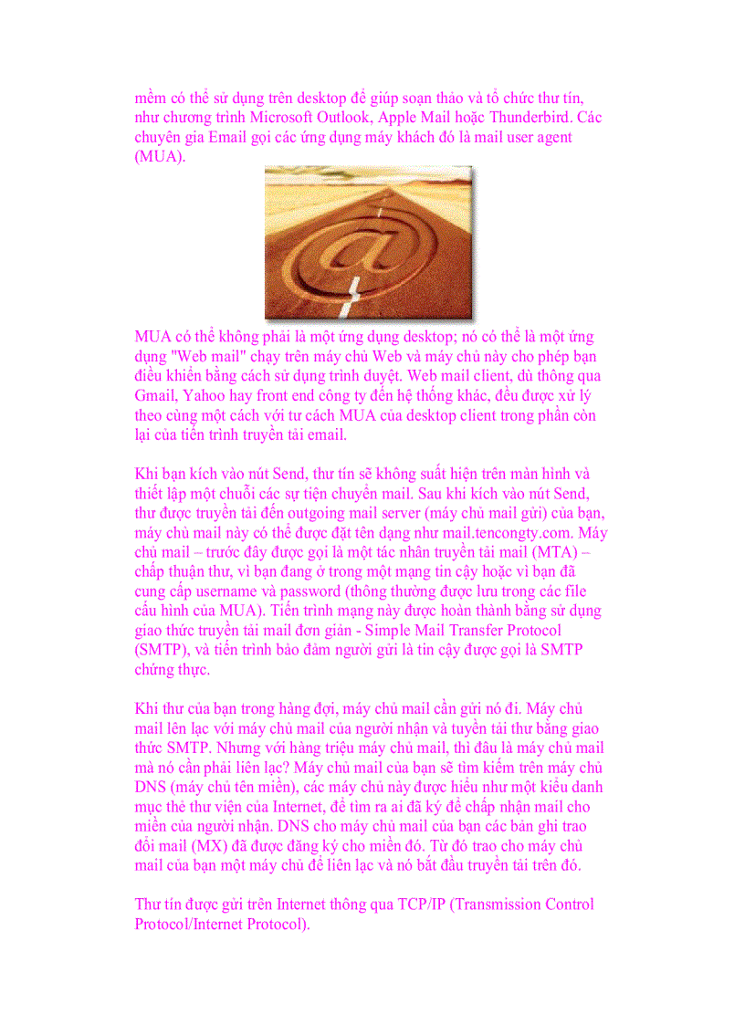 image for page Giới thiệu về công nghệ email