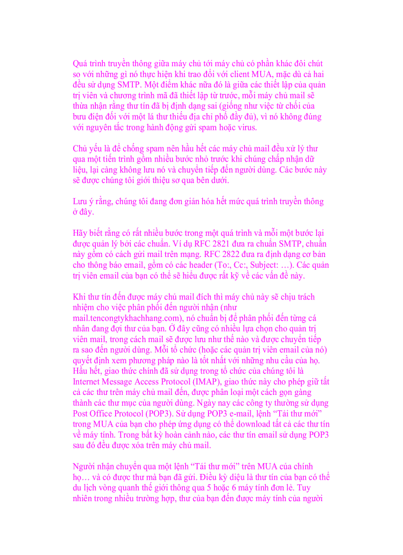 image for page Giới thiệu về công nghệ email