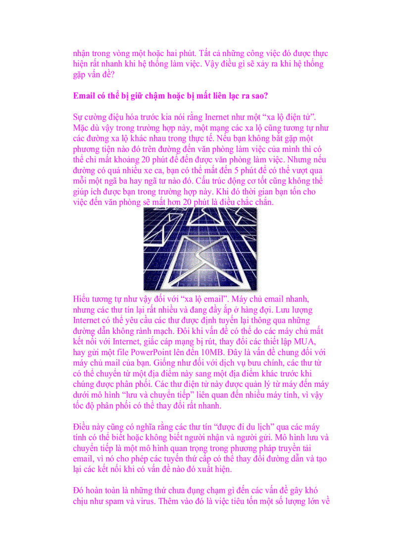 image for page Giới thiệu về công nghệ email