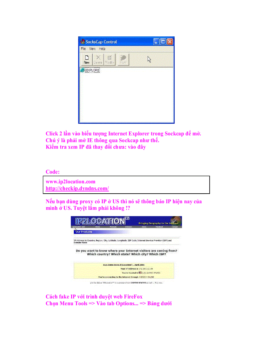 image for page Giáo trình tin học Hướng dẫn Fake IP