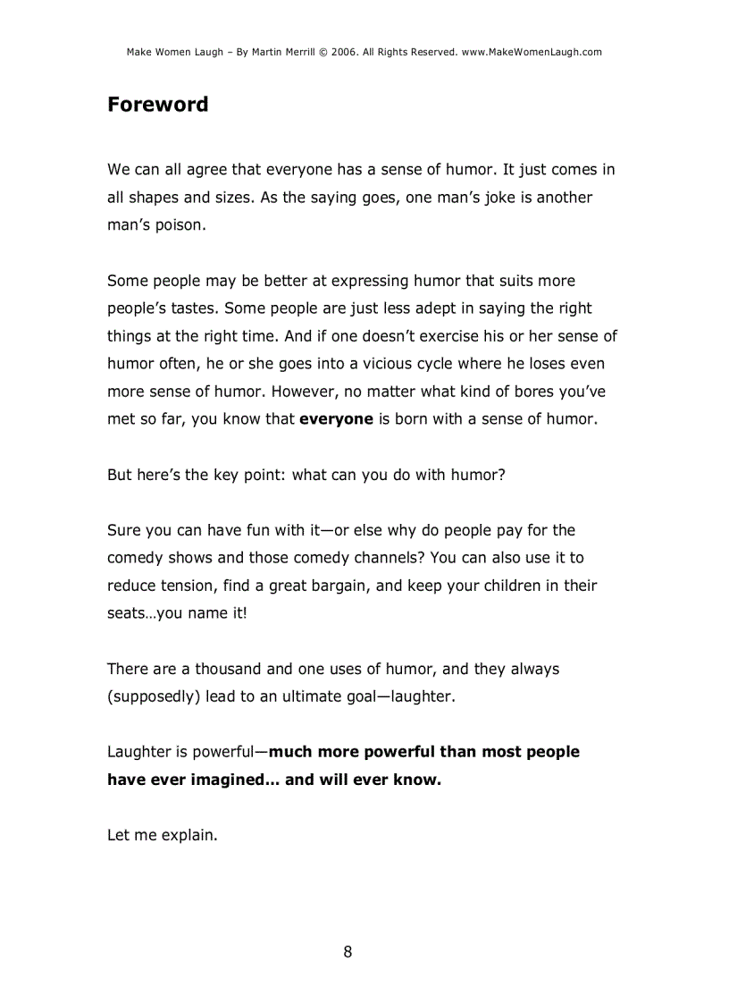 image for page Make Women Laugh Nghệ thuật khiến phụ nữ cười