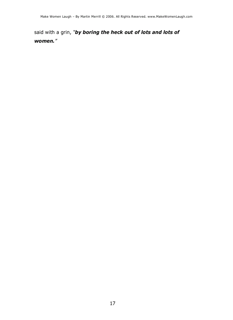 image for page Make Women Laugh Nghệ thuật khiến phụ nữ cười