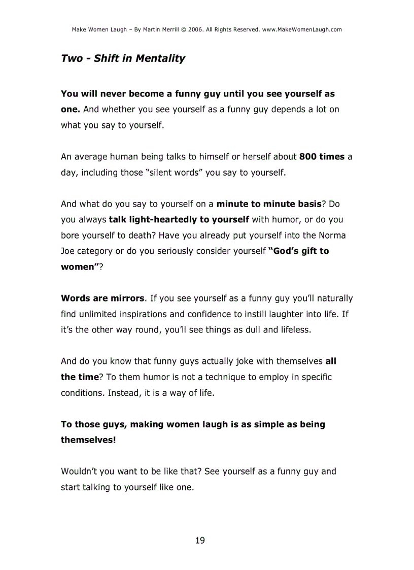 image for page Make Women Laugh Nghệ thuật khiến phụ nữ cười