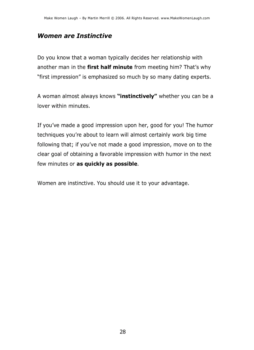 image for page Make Women Laugh Nghệ thuật khiến phụ nữ cười