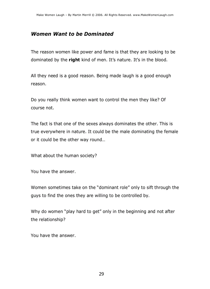 image for page Make Women Laugh Nghệ thuật khiến phụ nữ cười