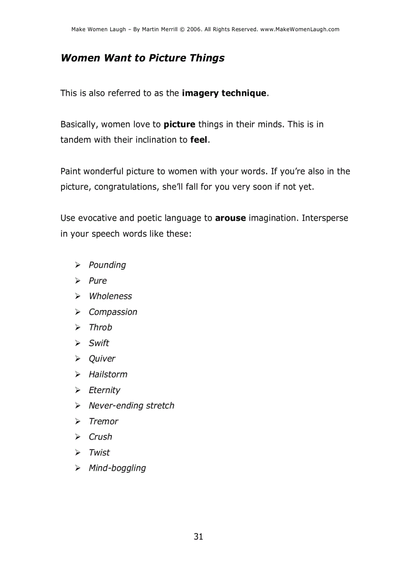 image for page Make Women Laugh Nghệ thuật khiến phụ nữ cười