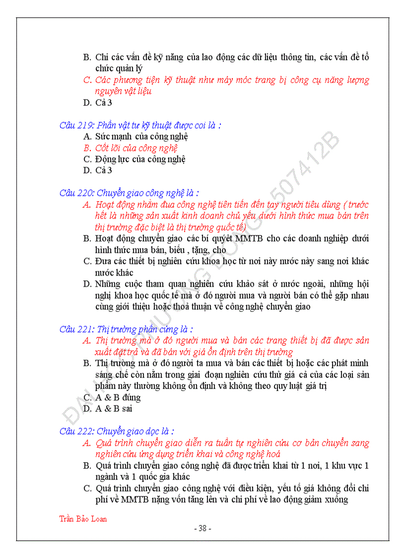 image for page 246 câu trắc nghiệm quản trị doanh nghiệp