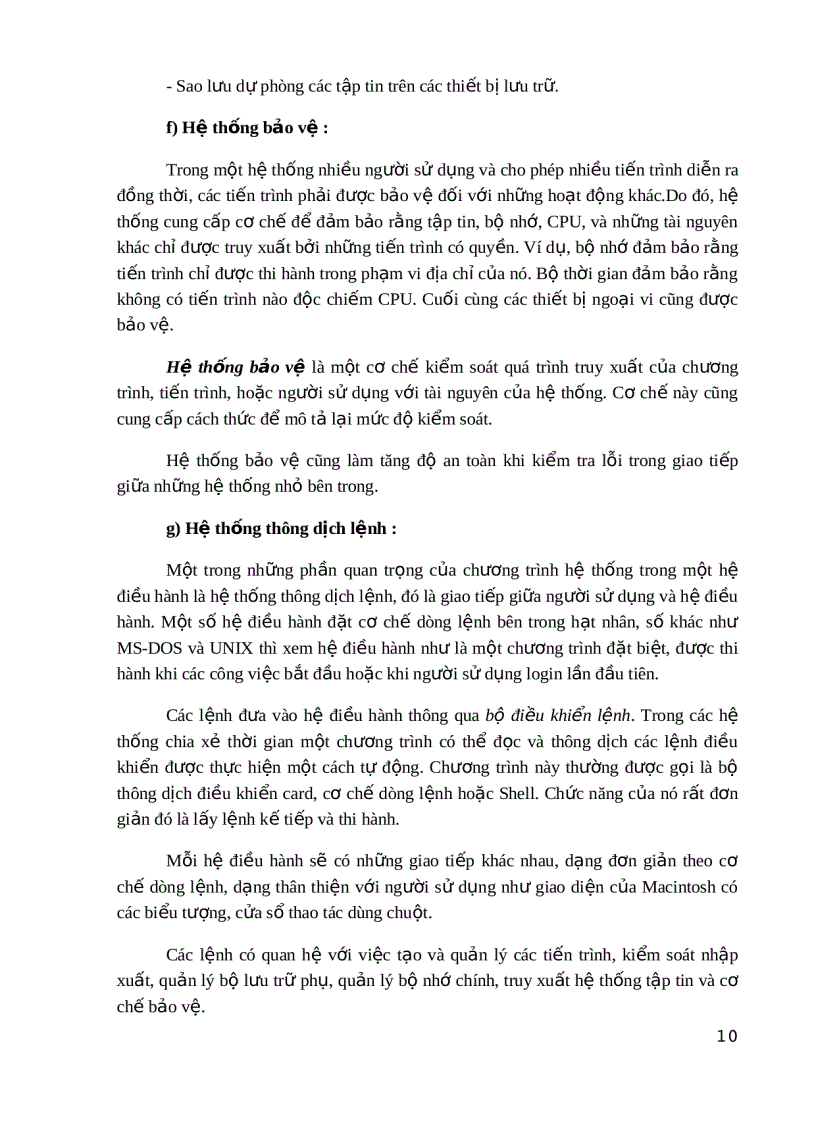 image for page Tổng quan về hệ điều hành