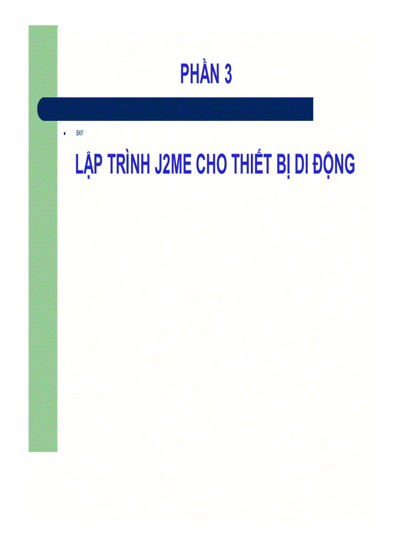 image for page Lập trình j2me cho thiết bị di động 1