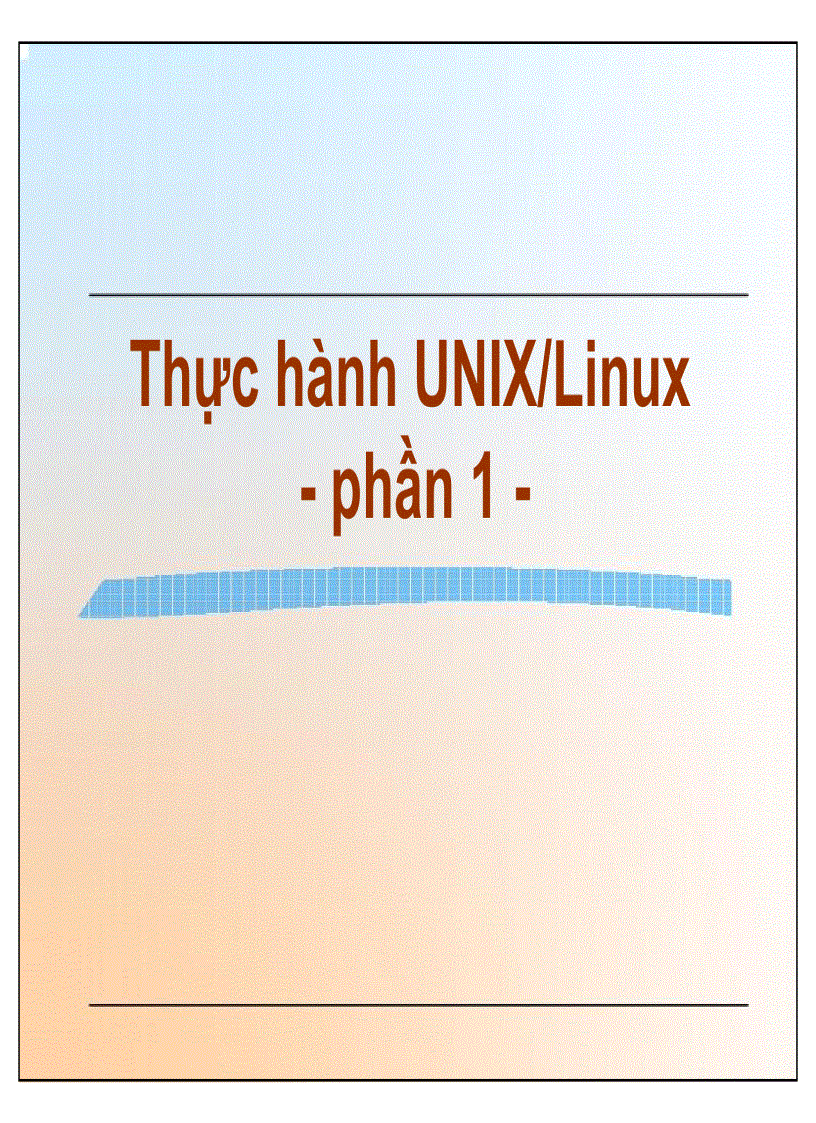 image for page Thực hành UNIX Linux phần 1