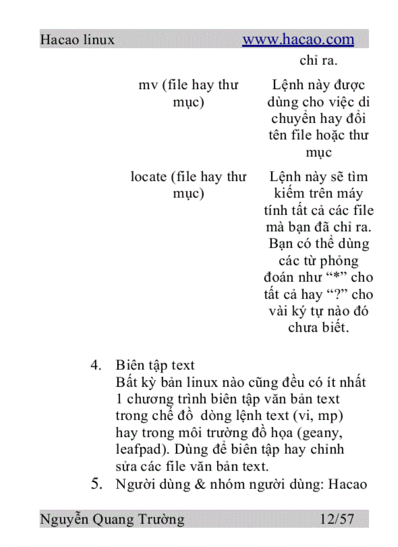 image for page Hacao linux