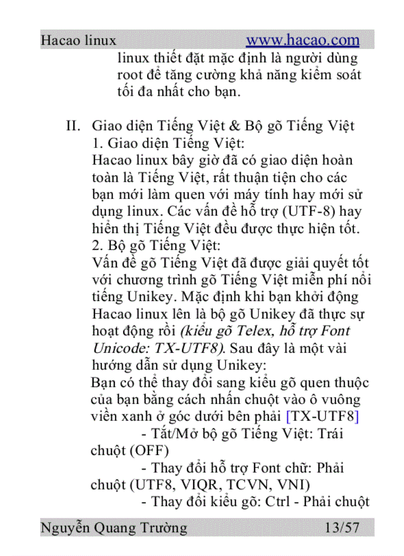 image for page Hacao linux