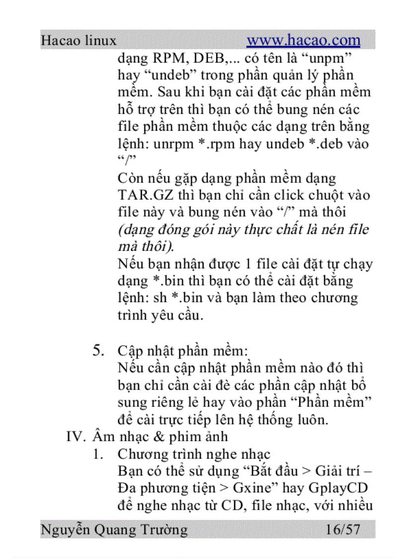 image for page Hacao linux