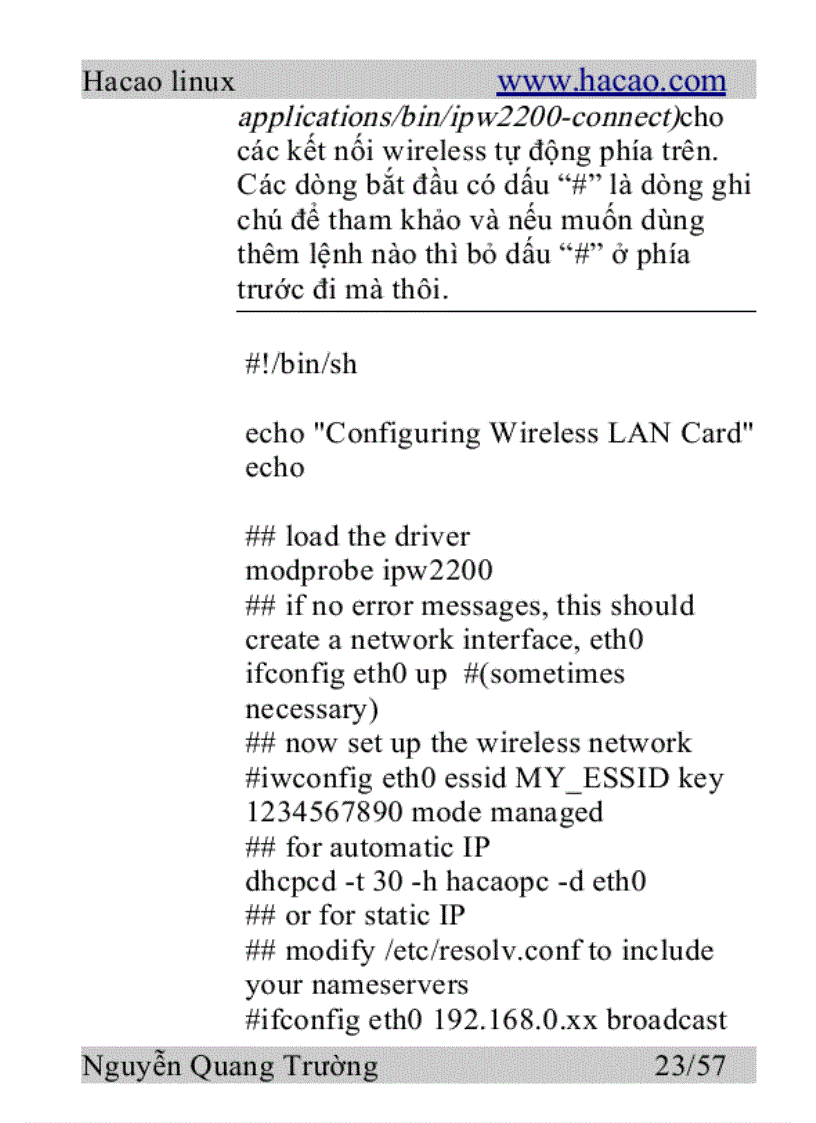 image for page Hacao linux