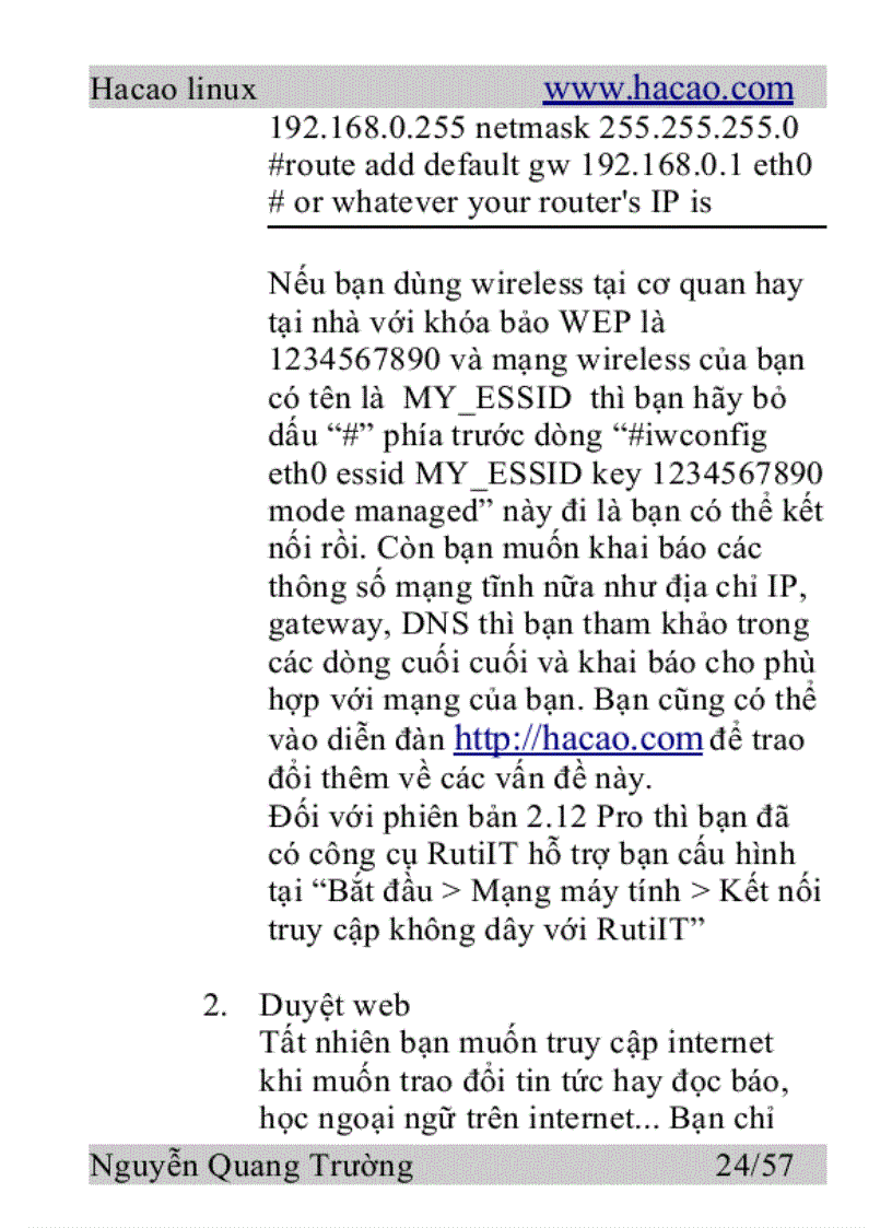image for page Hacao linux