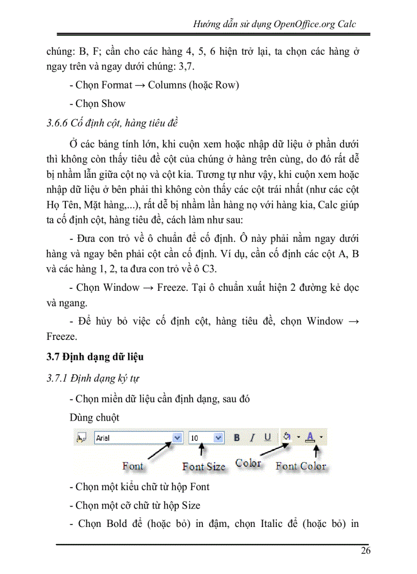 image for page Hướng dẫn sử dụng phần mềm bảng tính điện tử