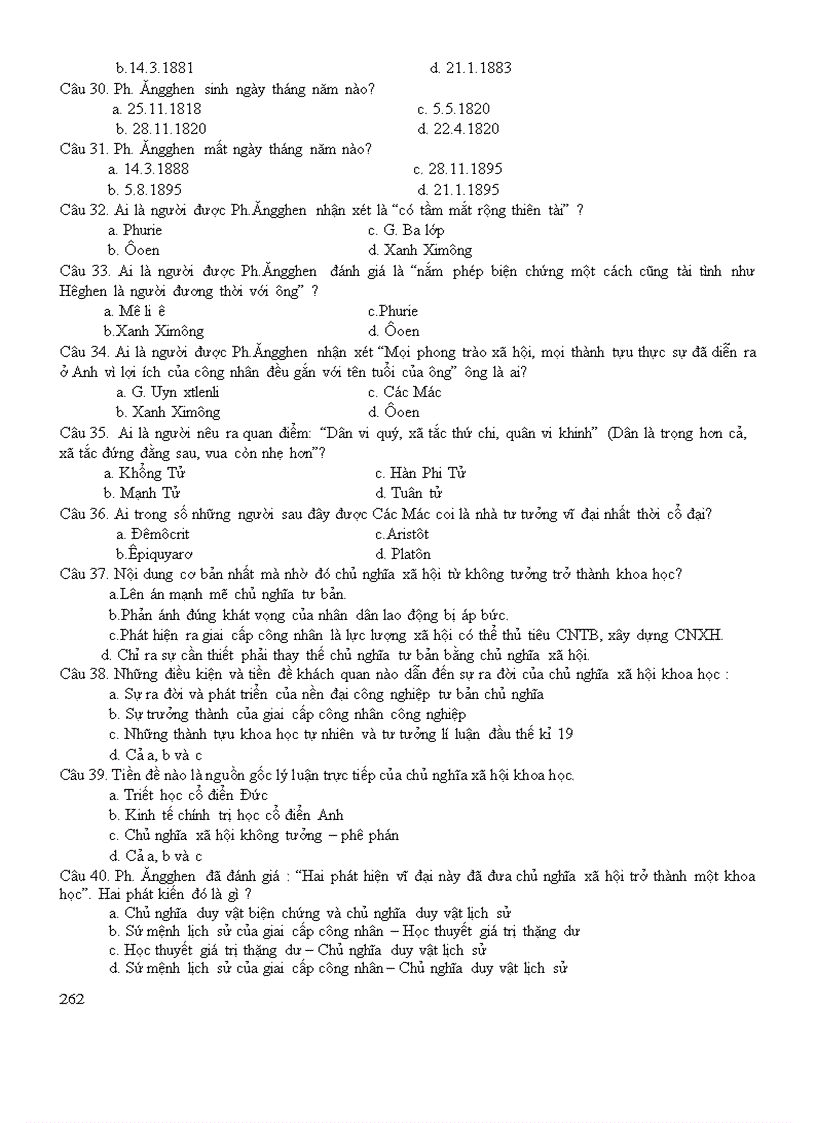 image for page Trắc nghiệm tự luận chủ nghĩa xã hội khoa học