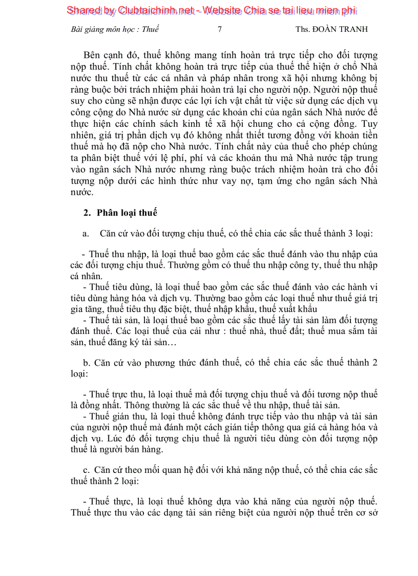 image for page Bài giảng môn thuế