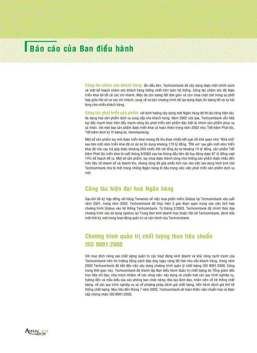 image for page Báo cáo thường niên techcombank