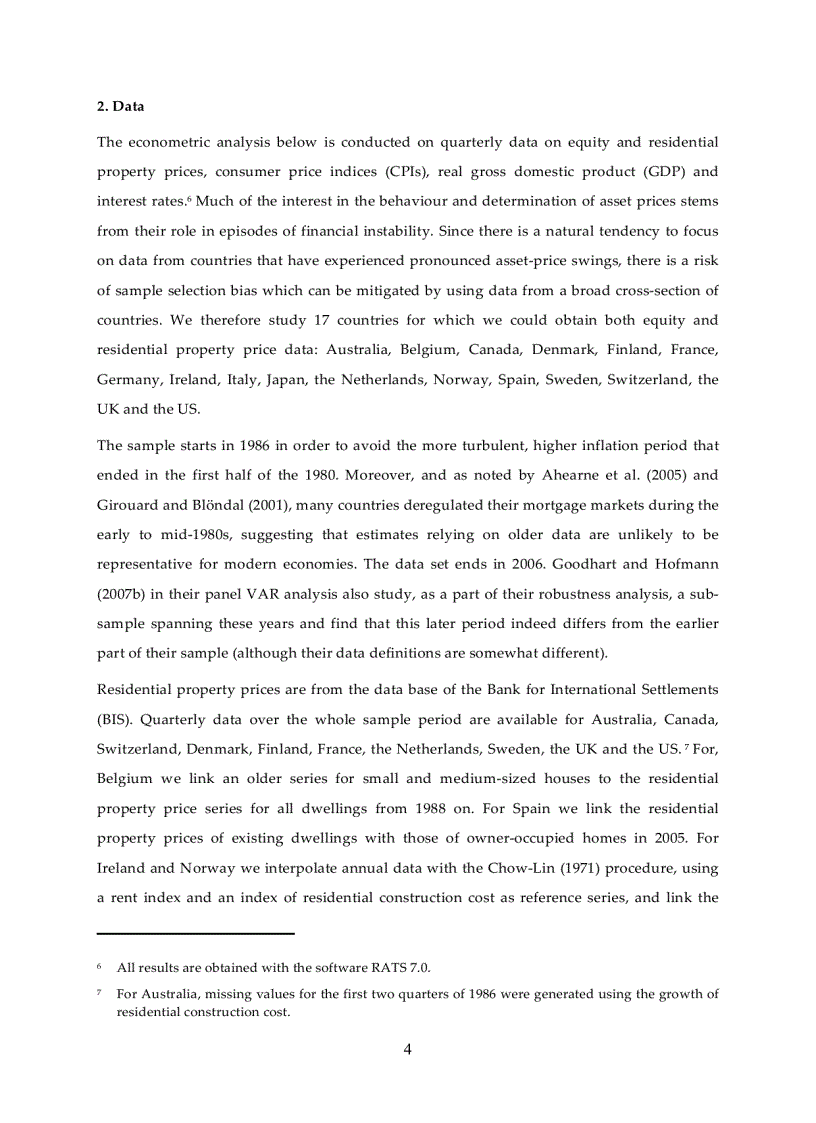 Ensuring Financial Stability Financial Structure and the Impact of Monetary Policy on Asset Prices