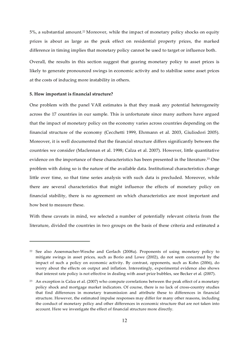 image for page Ensuring Financial Stability Financial Structure and the Impact of Monetary Policy on Asset Prices
