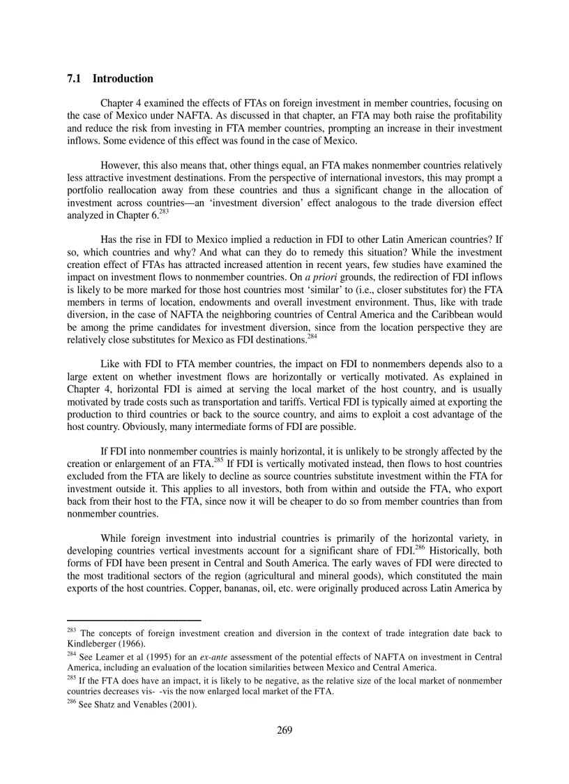 image for page The Impact of NAFTA on Foreign Investment in Third Countries